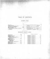 Table of Contents, Randolph County 1910 Microfilm